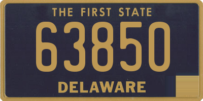 DE license plate 63850