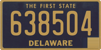 DE license plate 638504