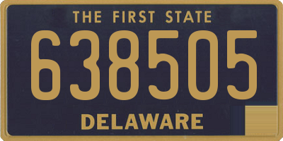DE license plate 638505