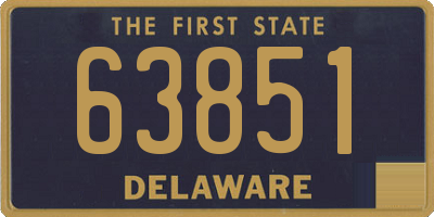 DE license plate 63851