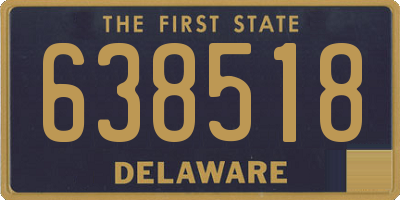 DE license plate 638518