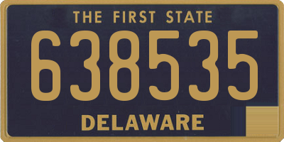 DE license plate 638535