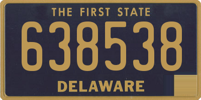 DE license plate 638538