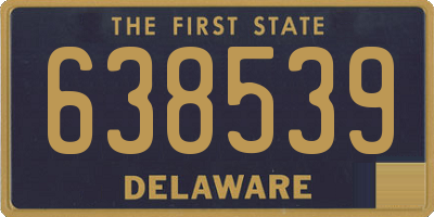 DE license plate 638539