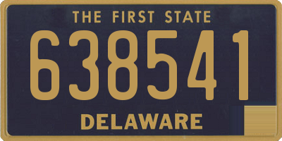 DE license plate 638541