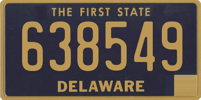 DE license plate 638549