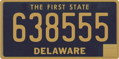 DE license plate 638555