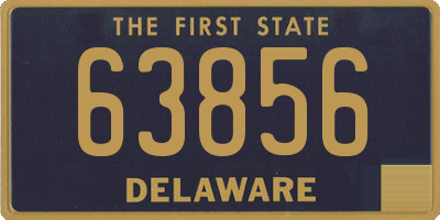 DE license plate 63856