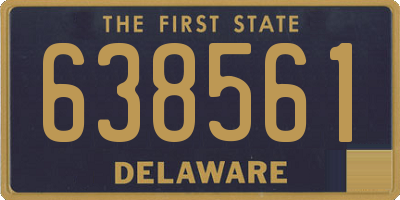 DE license plate 638561