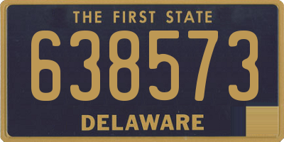 DE license plate 638573