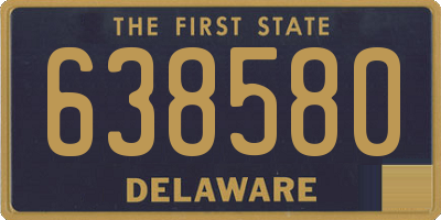 DE license plate 638580