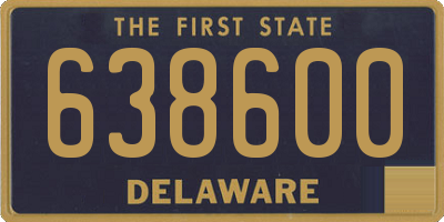 DE license plate 638600