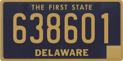 DE license plate 638601