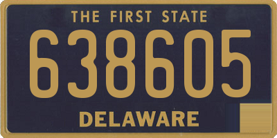 DE license plate 638605