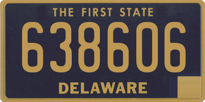 DE license plate 638606