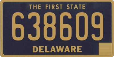 DE license plate 638609