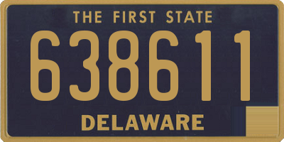 DE license plate 638611