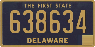 DE license plate 638634