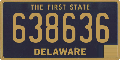 DE license plate 638636