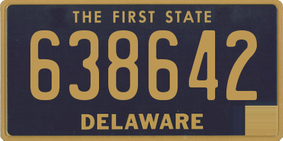 DE license plate 638642