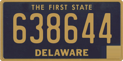 DE license plate 638644