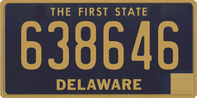 DE license plate 638646