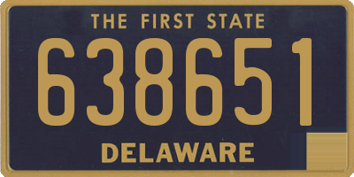 DE license plate 638651