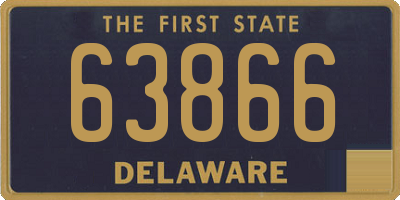 DE license plate 63866