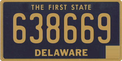 DE license plate 638669