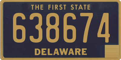 DE license plate 638674