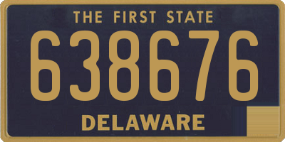 DE license plate 638676