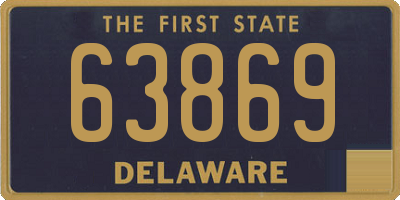 DE license plate 63869