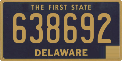 DE license plate 638692