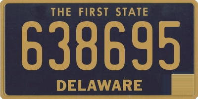 DE license plate 638695