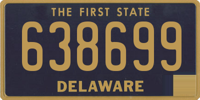 DE license plate 638699
