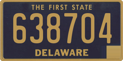 DE license plate 638704