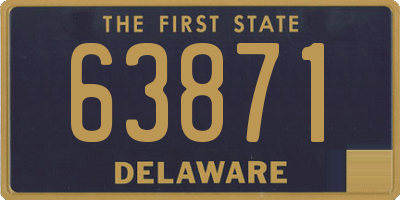 DE license plate 63871