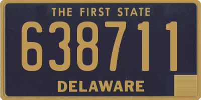 DE license plate 638711