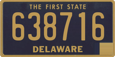 DE license plate 638716