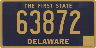 DE license plate 63872