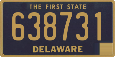 DE license plate 638731