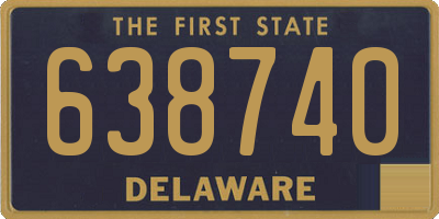 DE license plate 638740