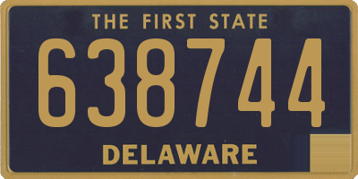 DE license plate 638744