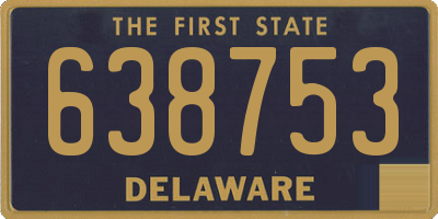 DE license plate 638753