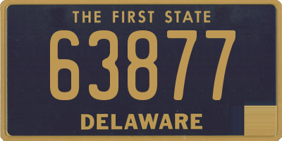 DE license plate 63877