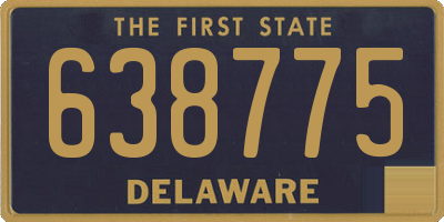 DE license plate 638775