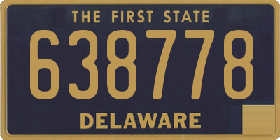 DE license plate 638778