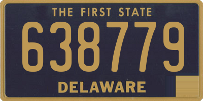 DE license plate 638779