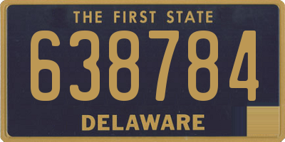 DE license plate 638784