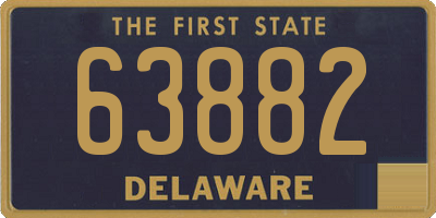 DE license plate 63882